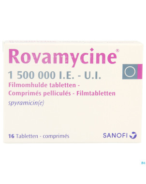 Rovamycine comp  16 x 1.500.000 i.u/i.e