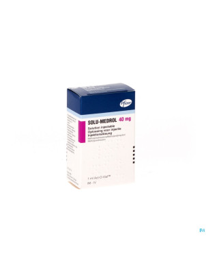 Solu-medrol sab act-o-vial 1 x 40mg/1ml