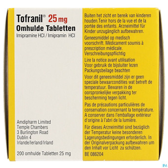 Tofranil drag  200 x 25 mg