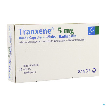 Tranxene caps.  30 x  5 mg