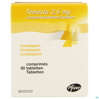 Temesta comp  50 x 2,5mg