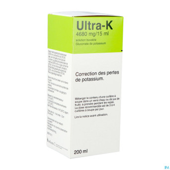 Ultra k sol. potassium  200 ml