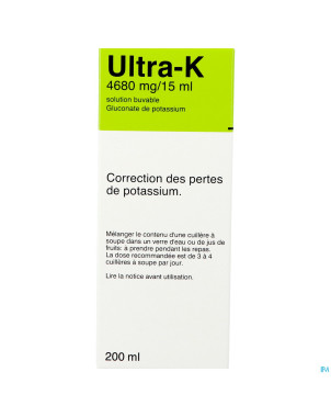 Ultra k sol. potassium  200 ml