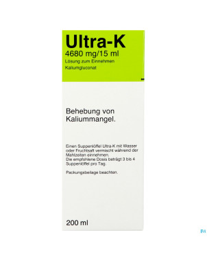 Ultra k sol. potassium  200 ml
