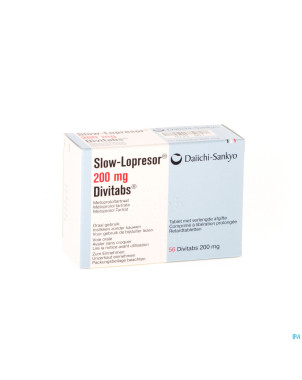 Slow lopresor comp div  56 x 200 mg