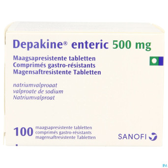 Depakine drag  enteric  100 x 500mg