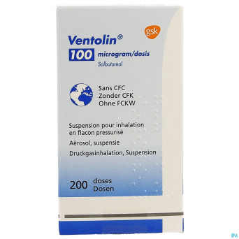 Ventolin aero inhal 200dos 100mcg/d