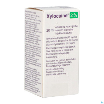 Xylocaine inj 1x20ml 2%
