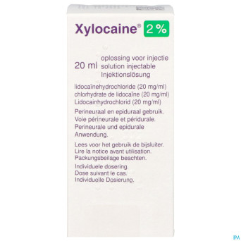 Xylocaine inj 1x20ml 2%