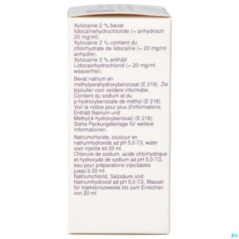 Xylocaine inj 1x20ml 2%