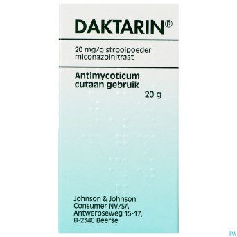 Daktarin pulv derm 1 x 20 g  2%