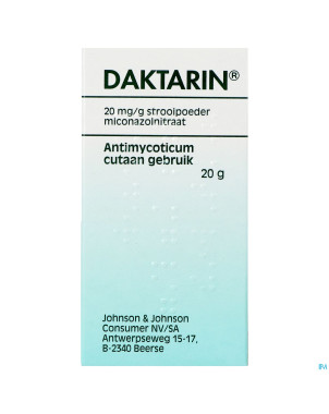 Daktarin pulv derm 1 x 20 g  2%