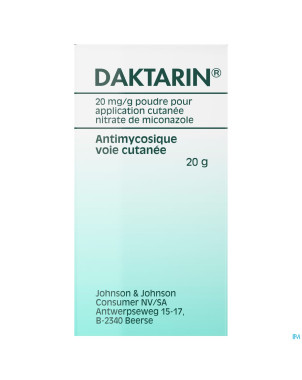 Daktarin pulv derm 1 x 20 g  2%