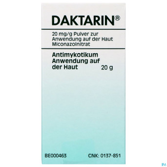 Daktarin pulv derm 1 x 20 g  2%