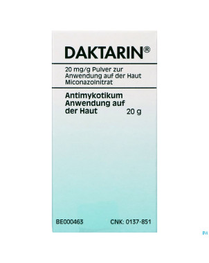 Daktarin pulv derm 1 x 20 g  2%