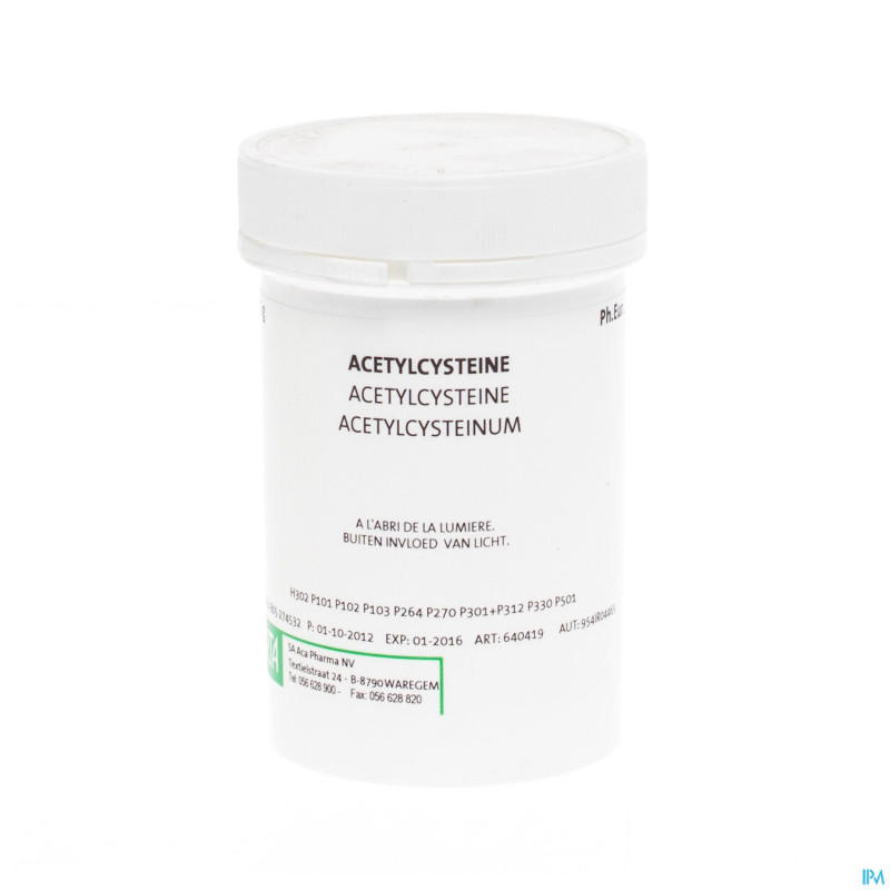 Acetylcysteine    25g aca