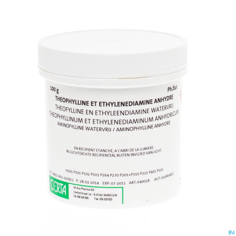 Aminophylinne anhydre    100g aca
