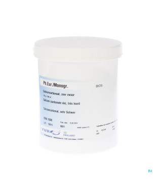 Calcium carbonate tres lourd pdr ph.eur 1kg vwr