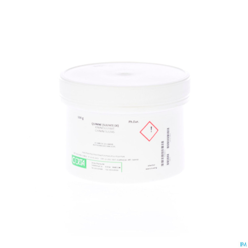Quinine sulfate    100g certa