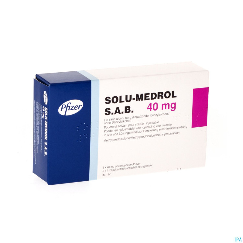 Solu-medrol s a b  vial 3 x  40 mg