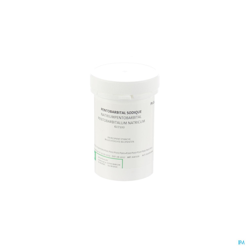 Pentobarbital sodique    25g certa