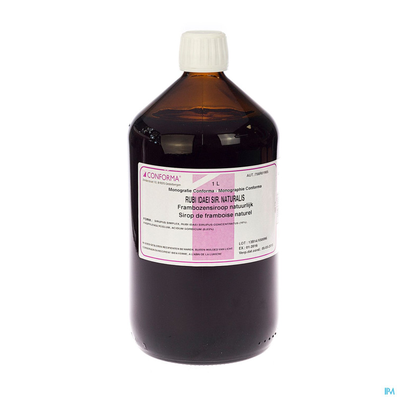 Sirop framboises naturelle  1l conf