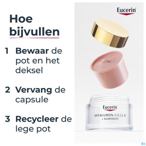 Eucerin hyaluron-fill.+elas.cr rose spf30 rech50ml