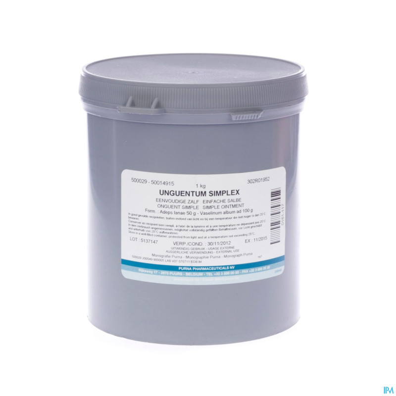 Onguent simple vrac    1kg purna