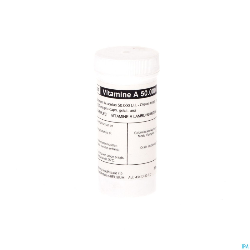 Vitamine a  50000u    caps  100 lambo