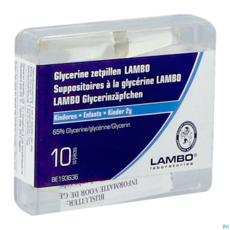 Glycerine lambo suppo conique enf    10