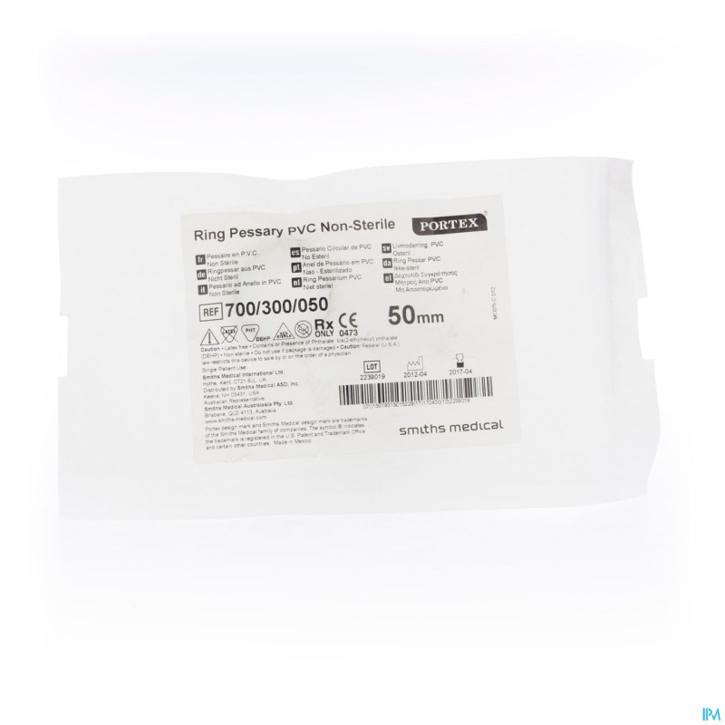 Pessaire portex rond vinyl   50mm 10