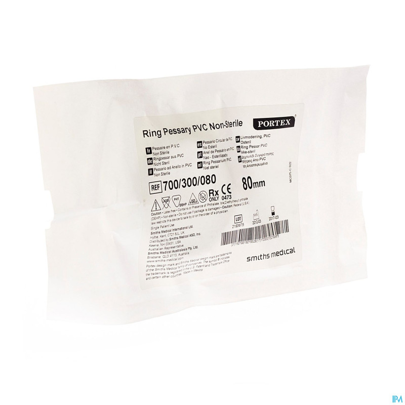 Pessaire portex rond vinyl   80mm 10