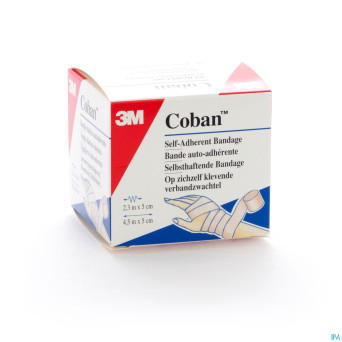 Coban 3m bandage elast.tan 5,0cmx4,57m roul. 1582p