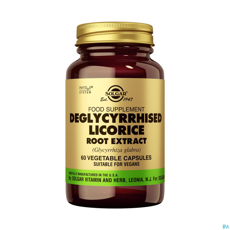 Racine de reglisse deglycyrrhizinee extr v-caps 60