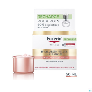 Eucerin hyaluron-fill.+elas.cr rose spf30 rech50ml