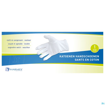 Pharmex gants coton medium  2