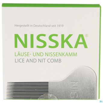 Nisska peigne a poux metal nisska
