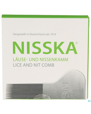 Nisska peigne a poux metal nisska