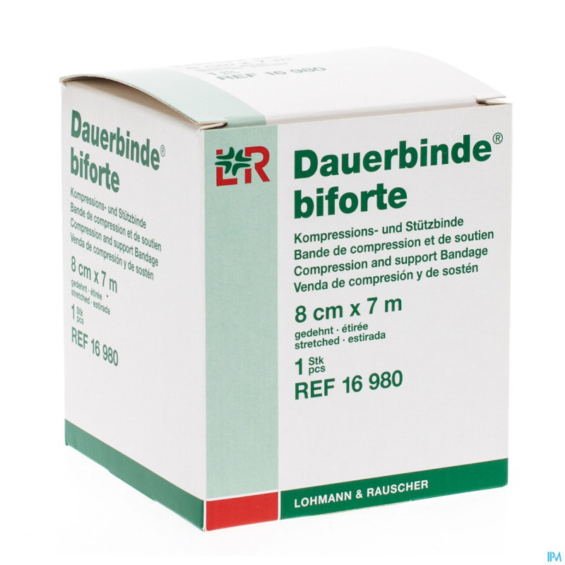 Dauerbinde bi-forte bande elast    8cmx7m 16980