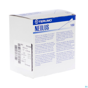 Terumo aiguille neolus 22g 2 rb noir    100