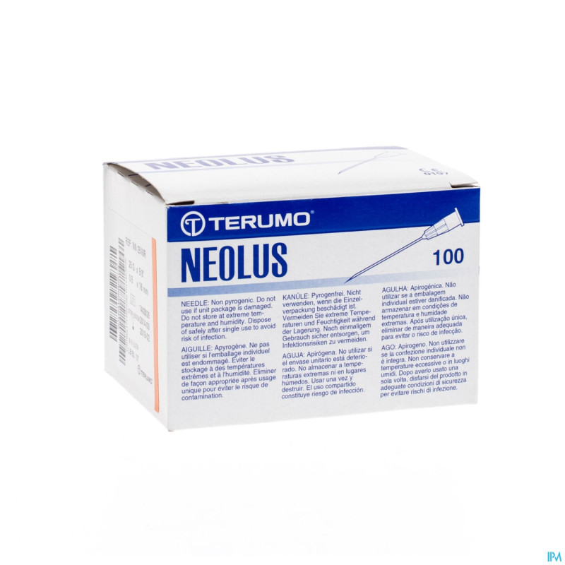 Terumo aiguille neolus 25g 5/8 rb orange  100