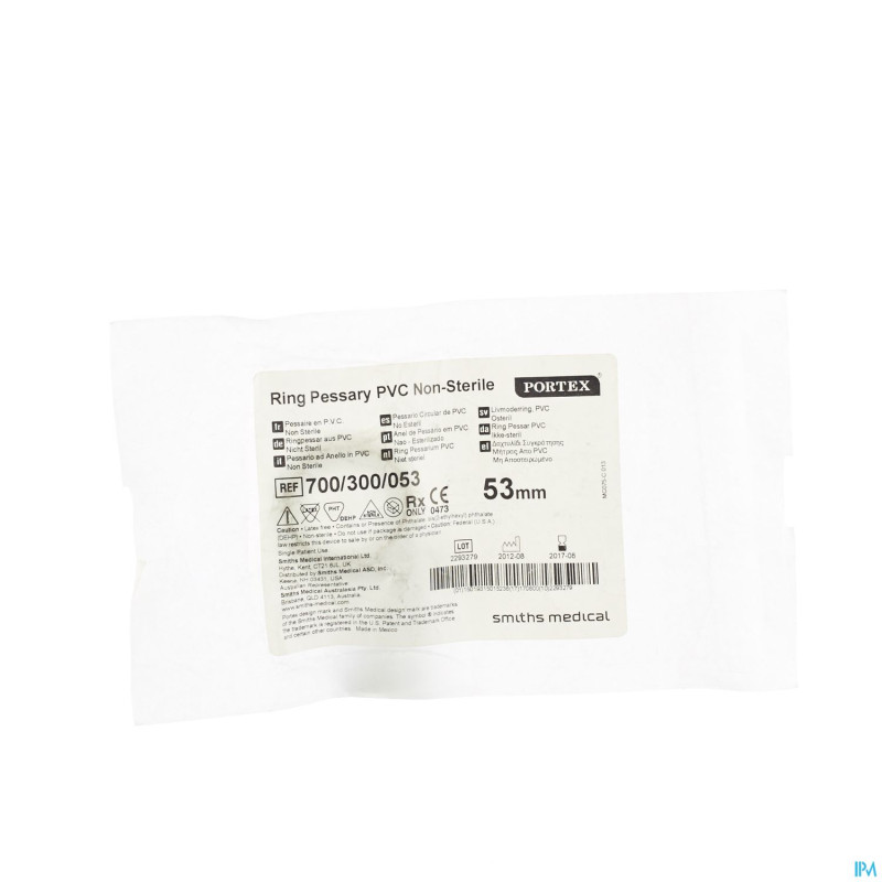 Pessaire portex rond vinyl   53mm 10