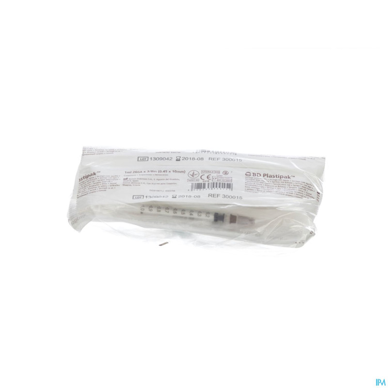 Bd plastipak ser.+aig. tuberculine 1ml+26g 3/8  10