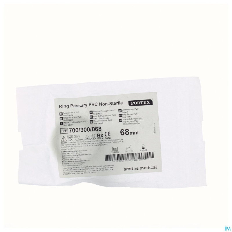 Pessaire portex rond vinyl   68mm 10