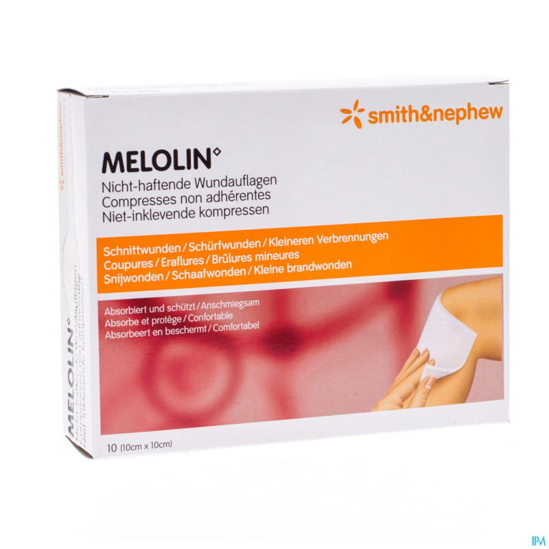 Melolin cp ster    10x10cm  10 66030261