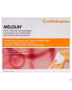 Melolin cp ster    10x10cm  10 66030261