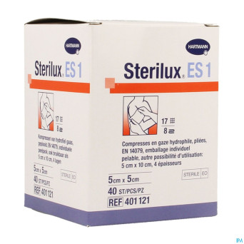 Sterilux es1 cp ster 8pl 5x5cm 40 2050161