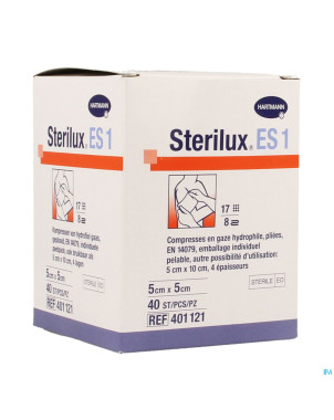 Sterilux es1 cp ster 8pl 5x5cm 40 2050161