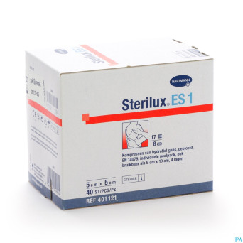 Sterilux es1 cp ster 8pl 5x5cm 40 2050161