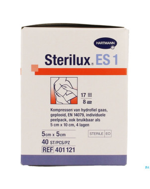 Sterilux es1 cp ster 8pl 5x5cm 40 2050161